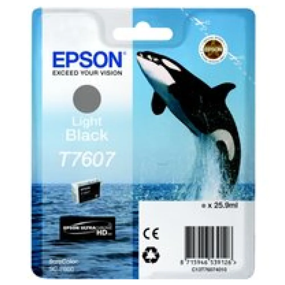 Original Epson C13T76074010 / T7607 Tintenpatrone grau – Bild 2