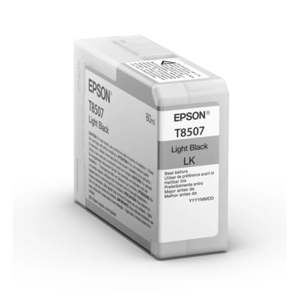 Original Epson C13T850700 / T8507 Tintenpatrone schwarz hell