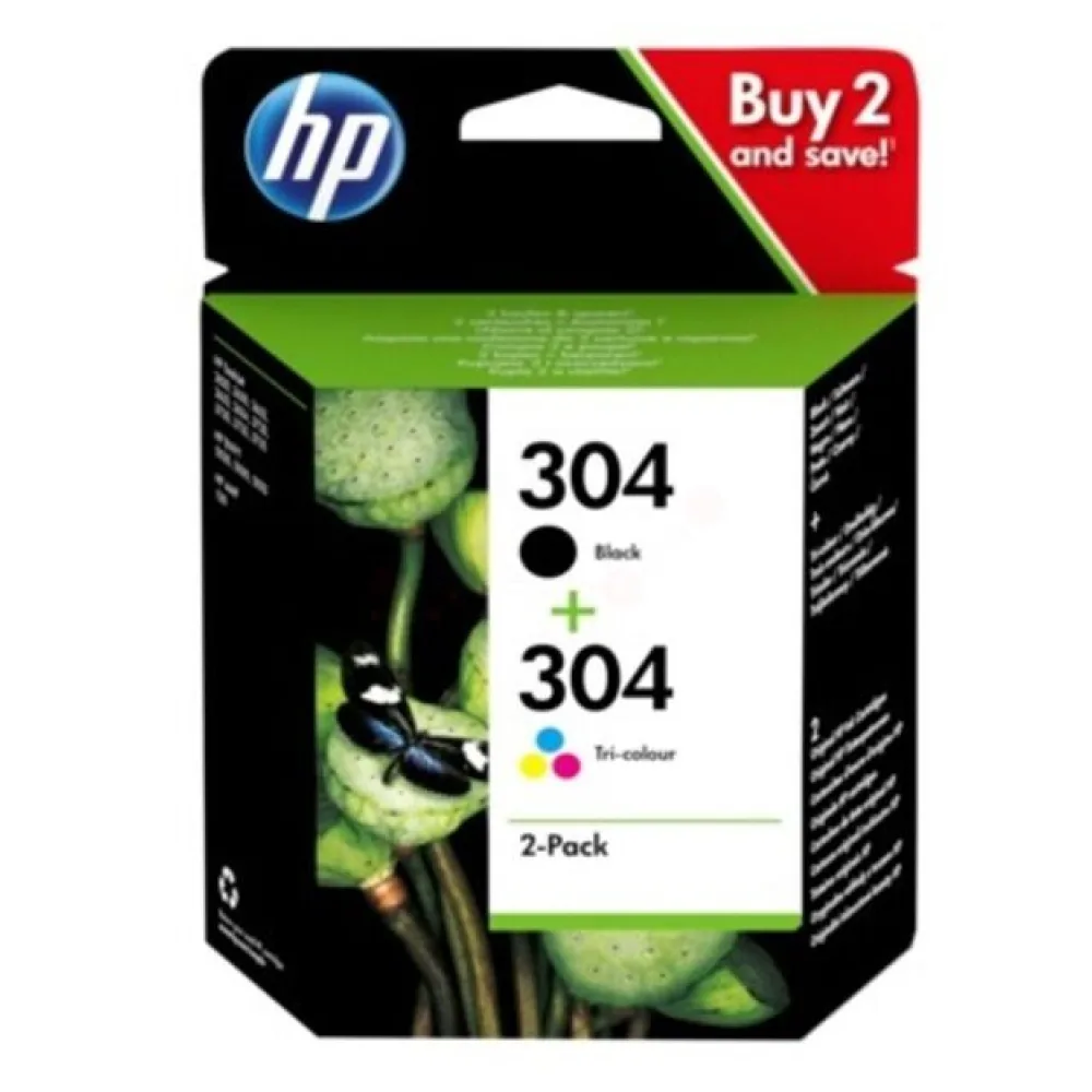 Original HP 3JB05AE / 304 Druckkopfpatrone Multipack
