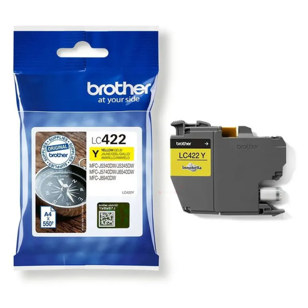 Original Brother LC422Y Tintenpatrone gelb