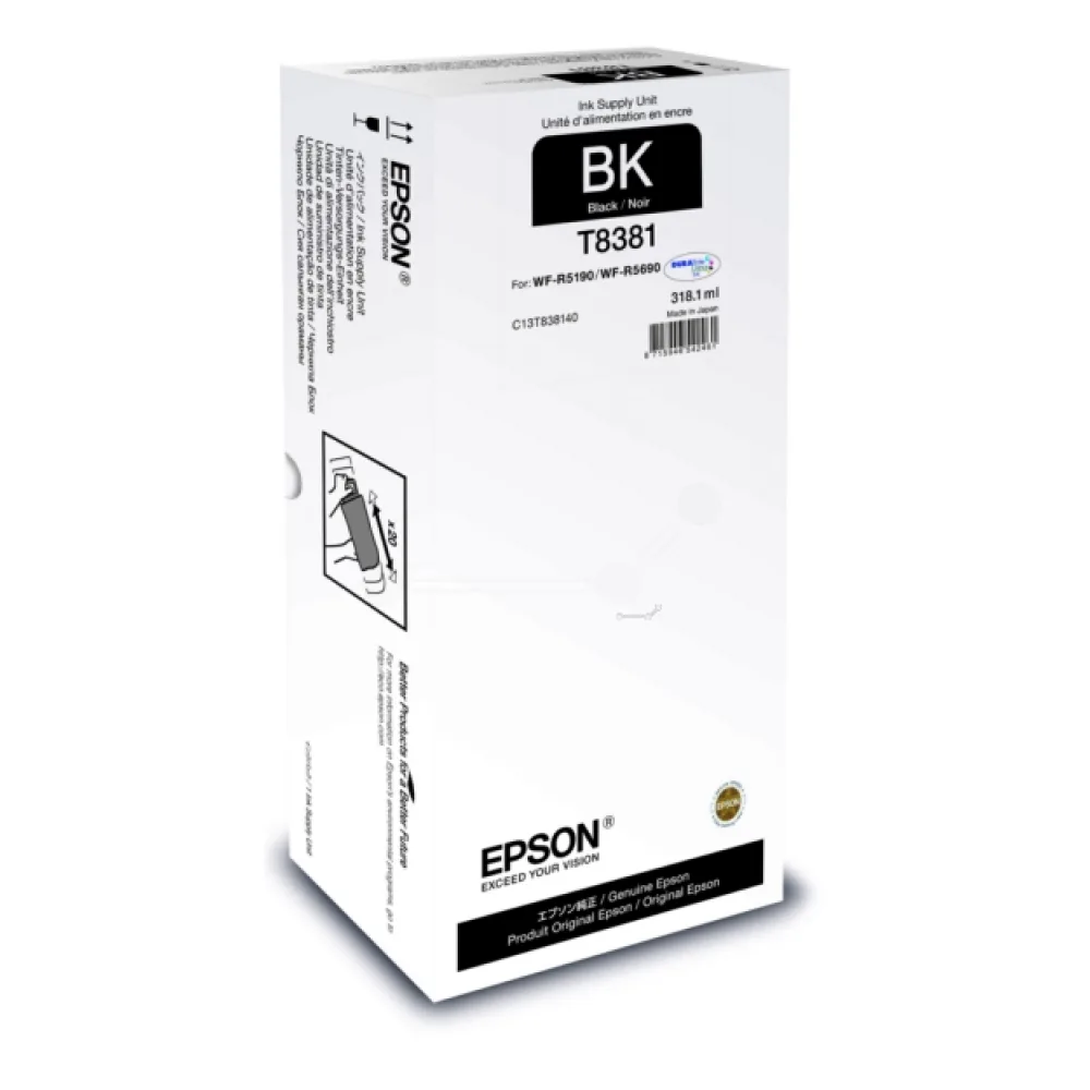 Original Epson C13T838140 / T8381 Tintenpatrone schwarz