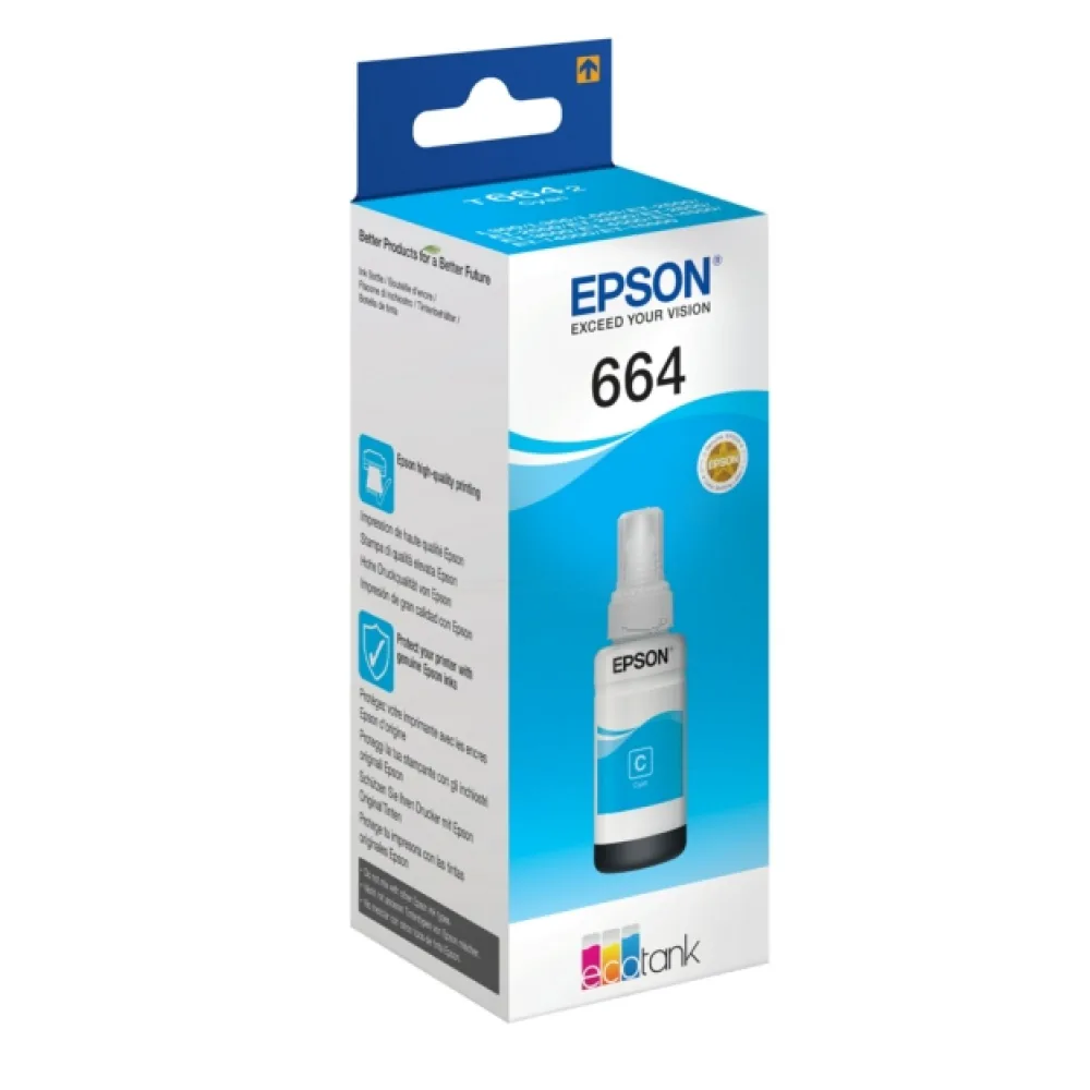 Original Epson C13T664240 / 664 Tintenflasche cyan