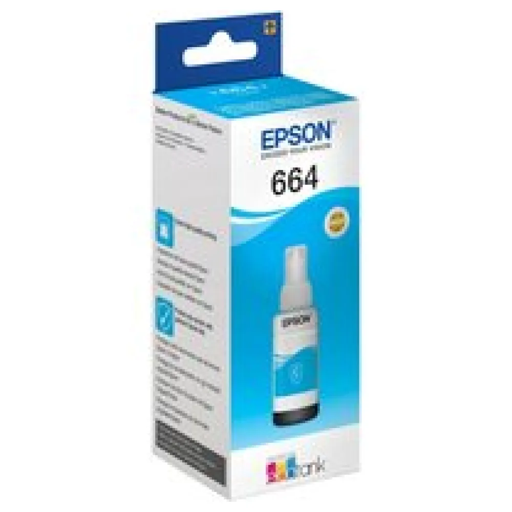 Original Epson C13T664240 / 664 Tintenflasche cyan – Bild 2