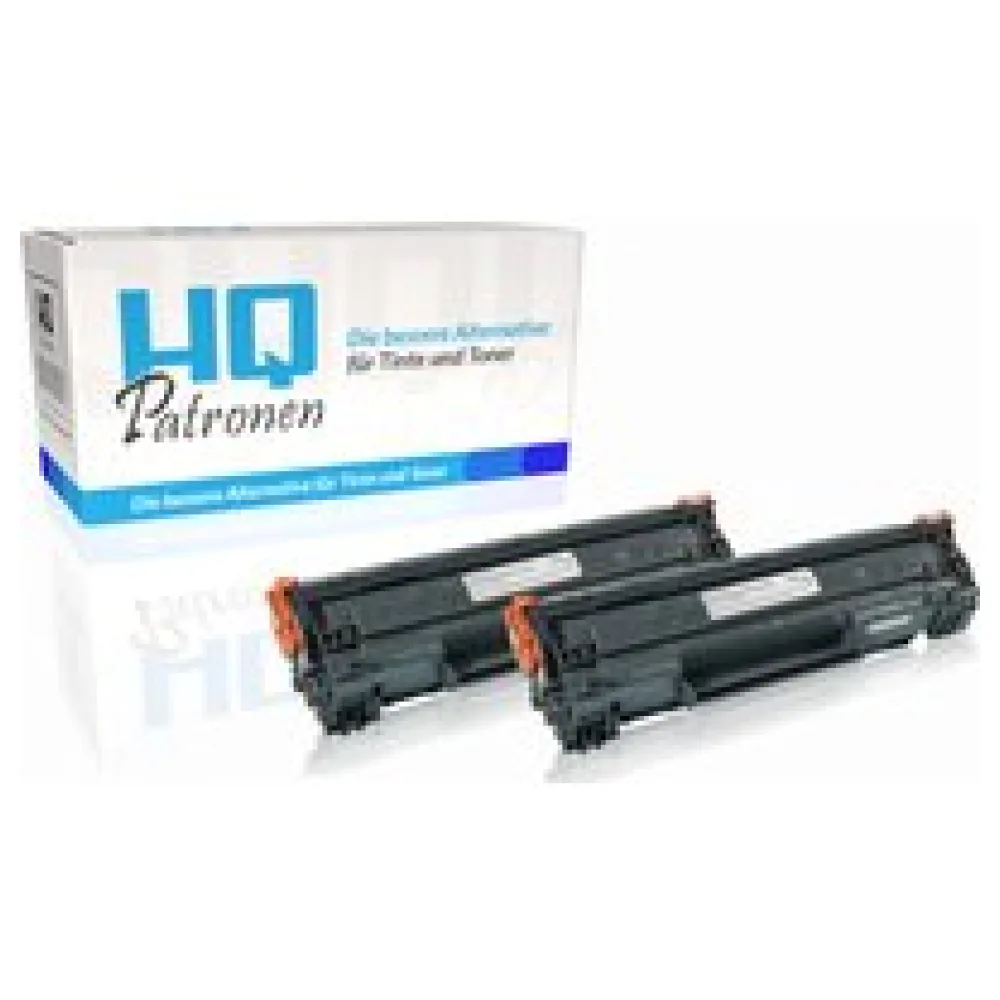Sparset kompatibel zu HP CB436A / 36A enthält 2x Tonerkartusche – Bild 2