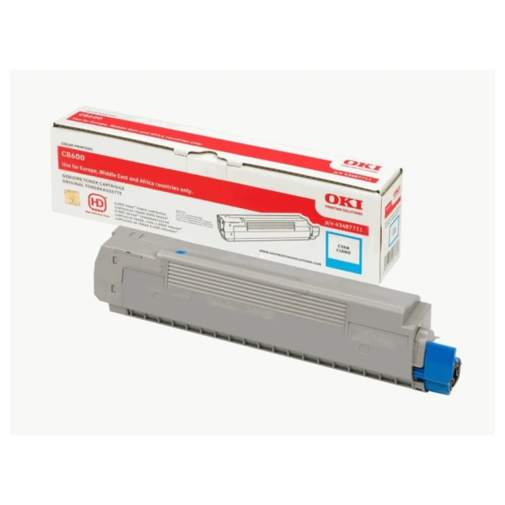 Original OKI 43487711 Toner cyan