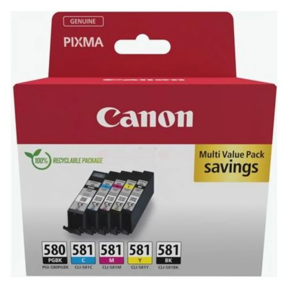 Original Canon 2078C007 / PGI580CLI581 Tintenpatrone Multipack