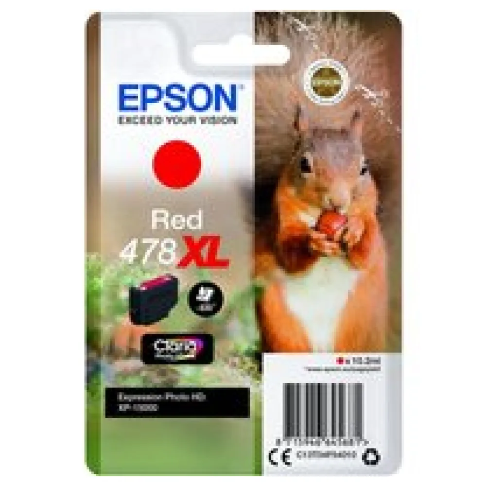 Original Epson C13T04F54010 / 478XL Tintenpatrone rot – Bild 2