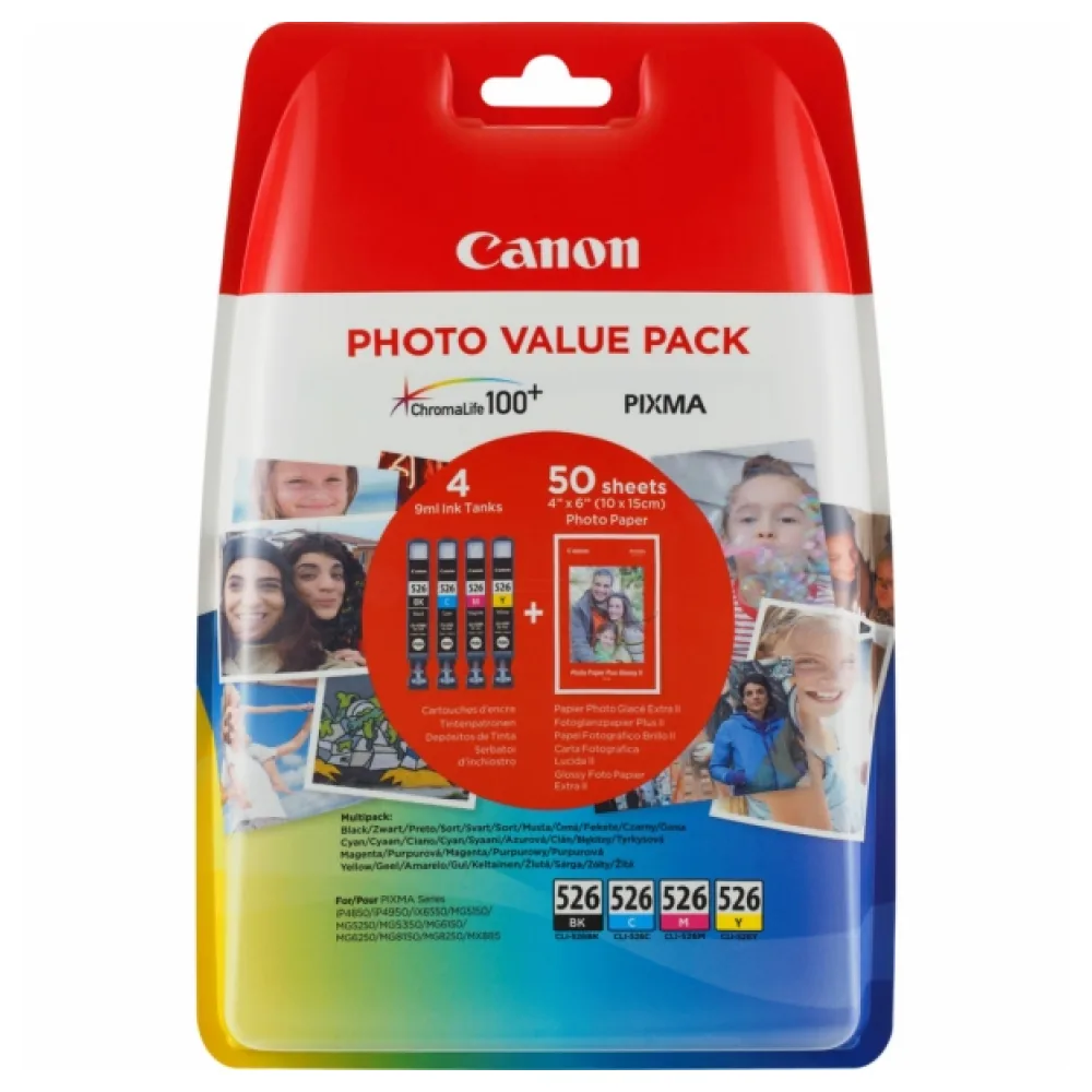 Original Canon 4540B019 / CLI526 Tintenpatrone Multipack