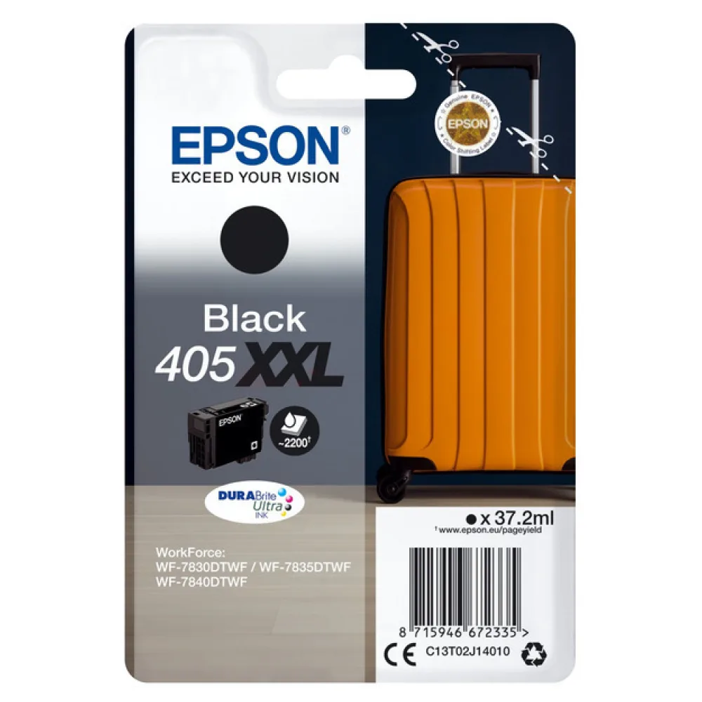 Original Epson C13T02J14010 / 405XXL Tintenpatrone schwarz