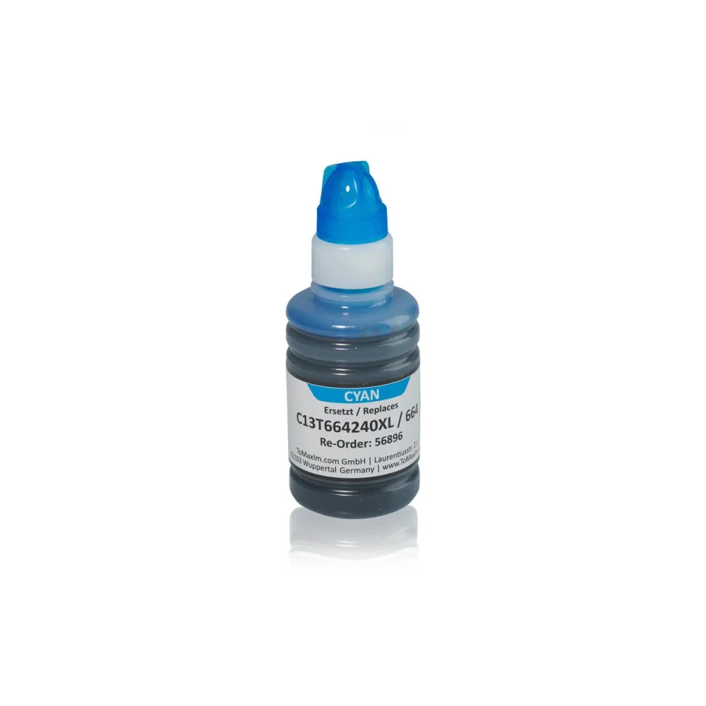 Kompatibel zu Epson C13T664240 / 664 XL Tintenpatrone, cyan