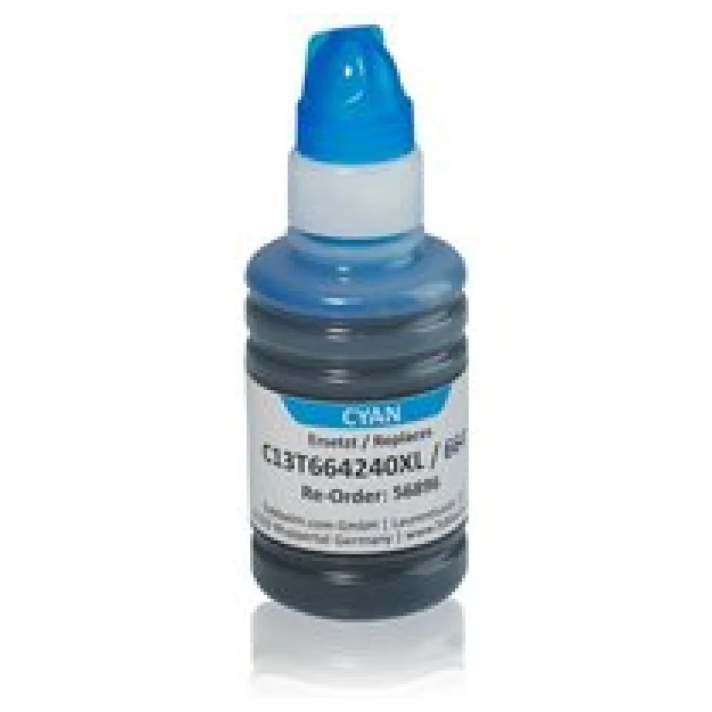 Kompatibel zu Epson C13T664240 / 664 XL Tintenpatrone, cyan – Bild 2