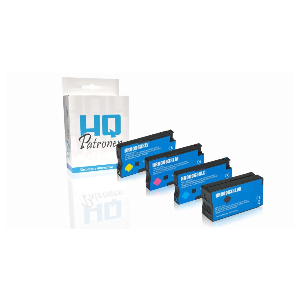 Multipack kompatibel zu HP 3JA30AE / 963XL enthält 4x Tintenpatrone