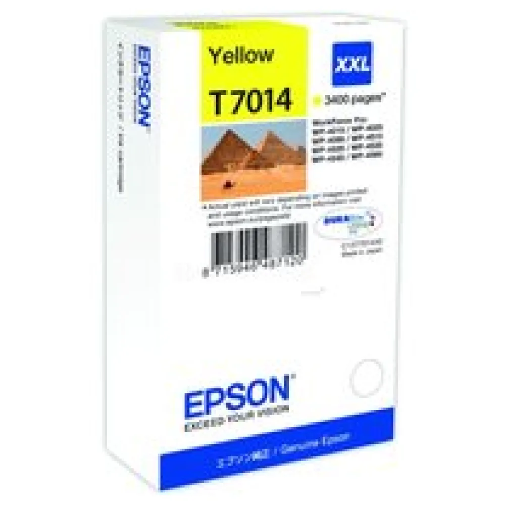 Original Epson C13T70144010 / T7014 Tintenpatrone gelb – Bild 2