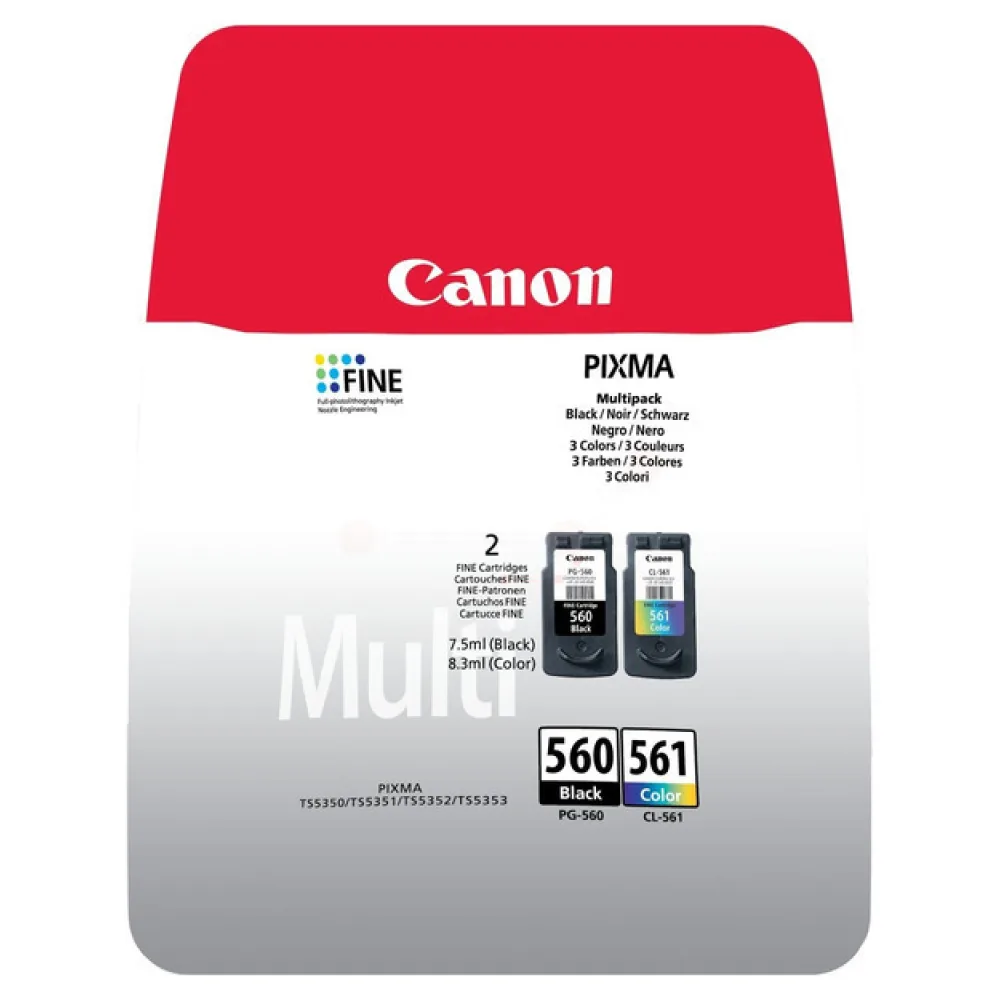 Original Canon 3713C008 / PG560 + CL561 Druckkopfpatrone Multipack