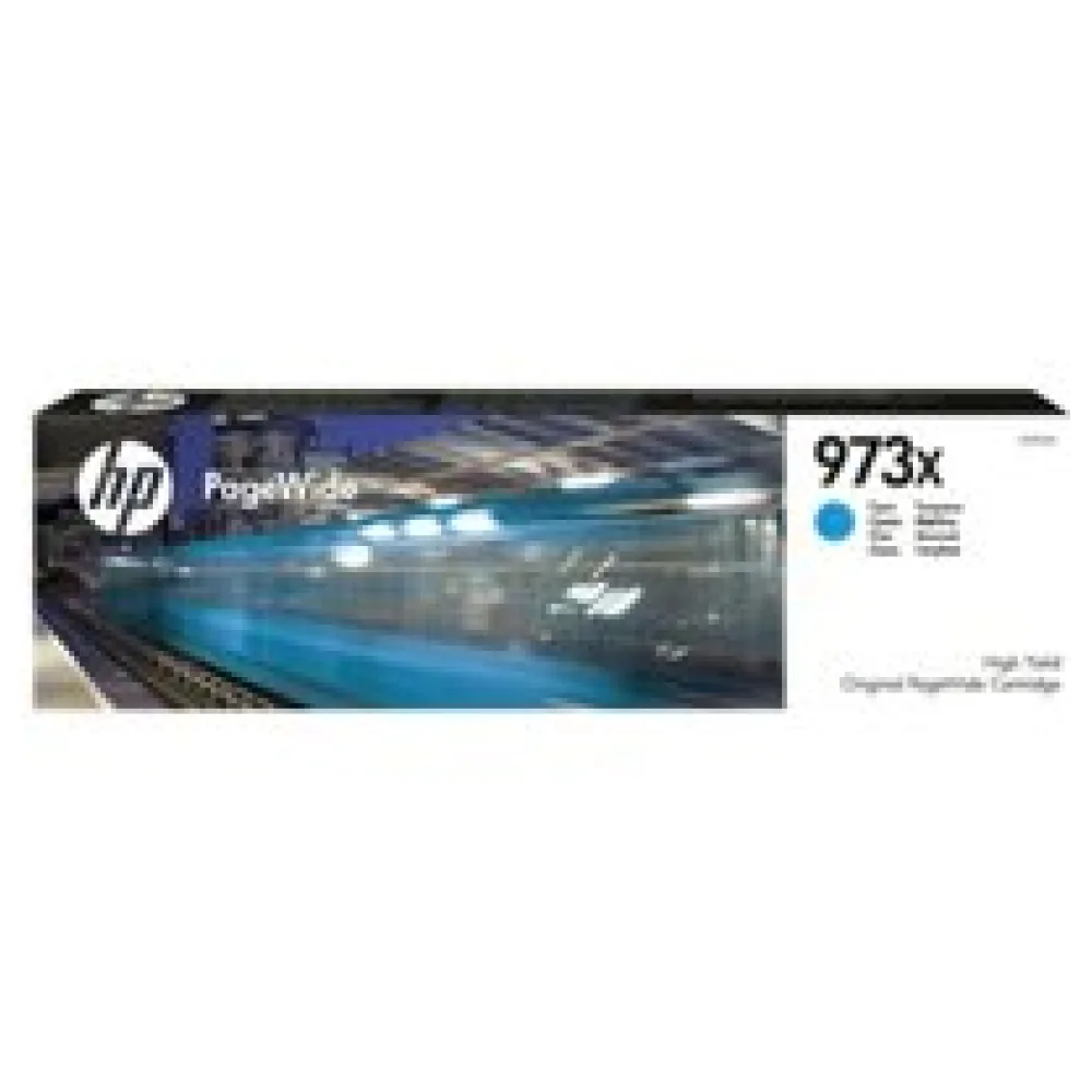 Original HP F6T81AE / 973X Tintenpatrone cyan – Bild 2