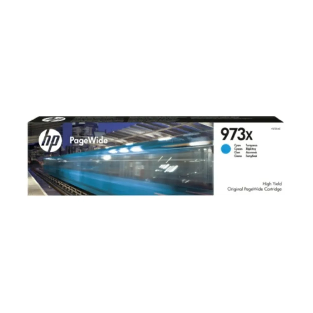 Original HP F6T81AE / 973X Tintenpatrone cyan