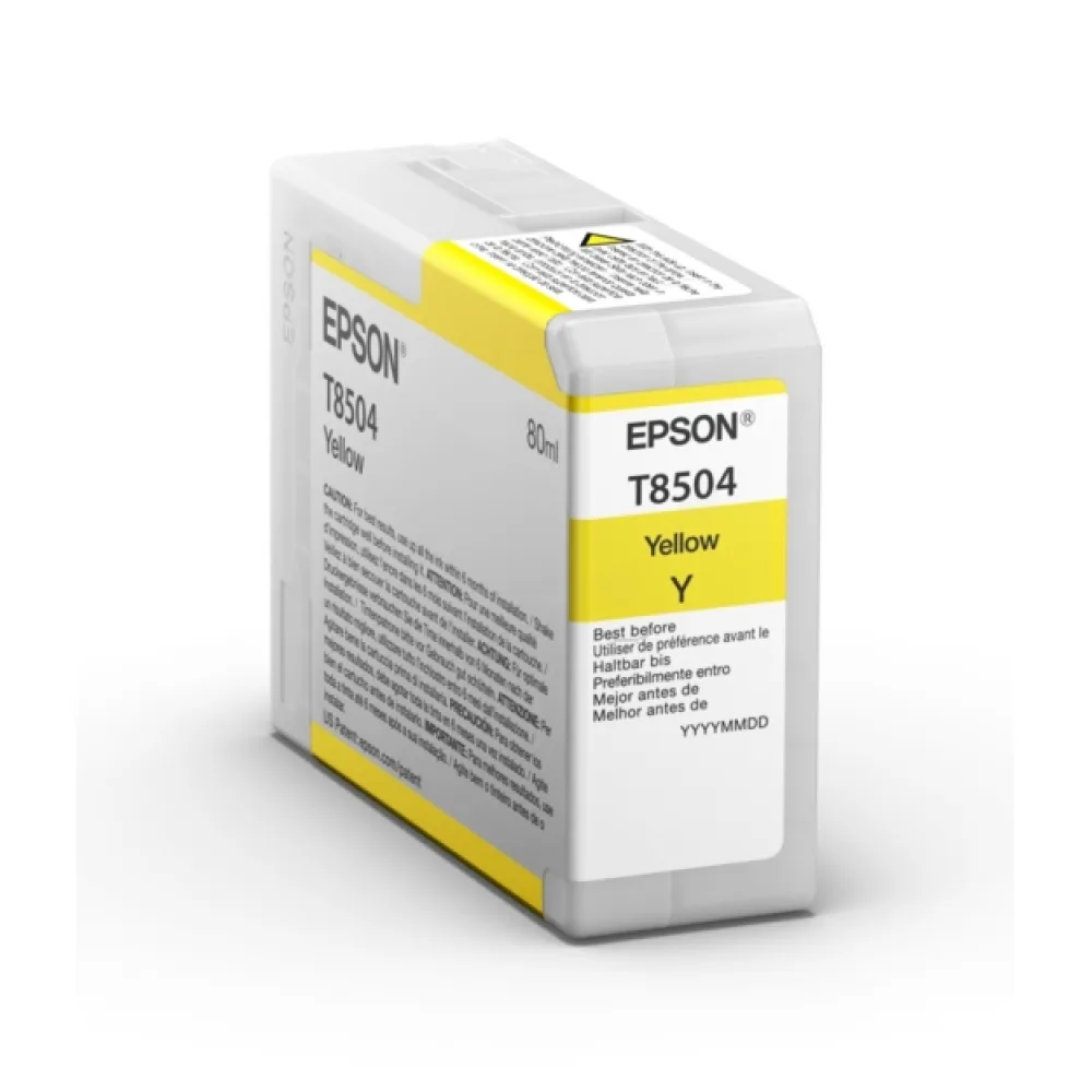 Original Epson C13T850400 / T8504 Tintenpatrone gelb