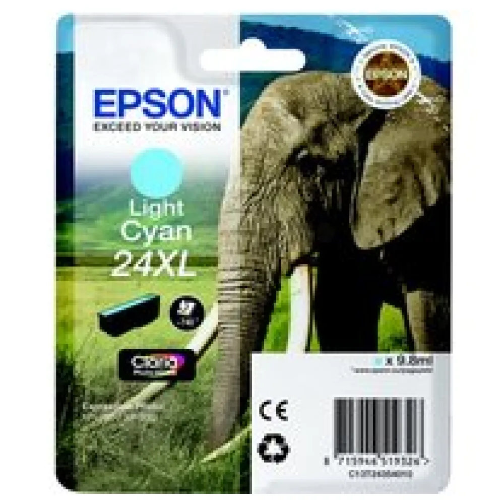Original Epson C13T24354012 / 24XL Tintenpatrone cyan hell – Bild 2