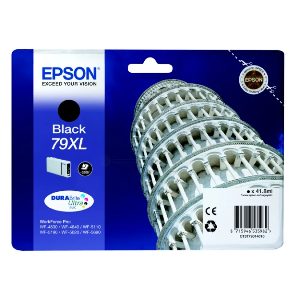 Original Epson C13T79014010 / 79XL Tintenpatrone schwarz