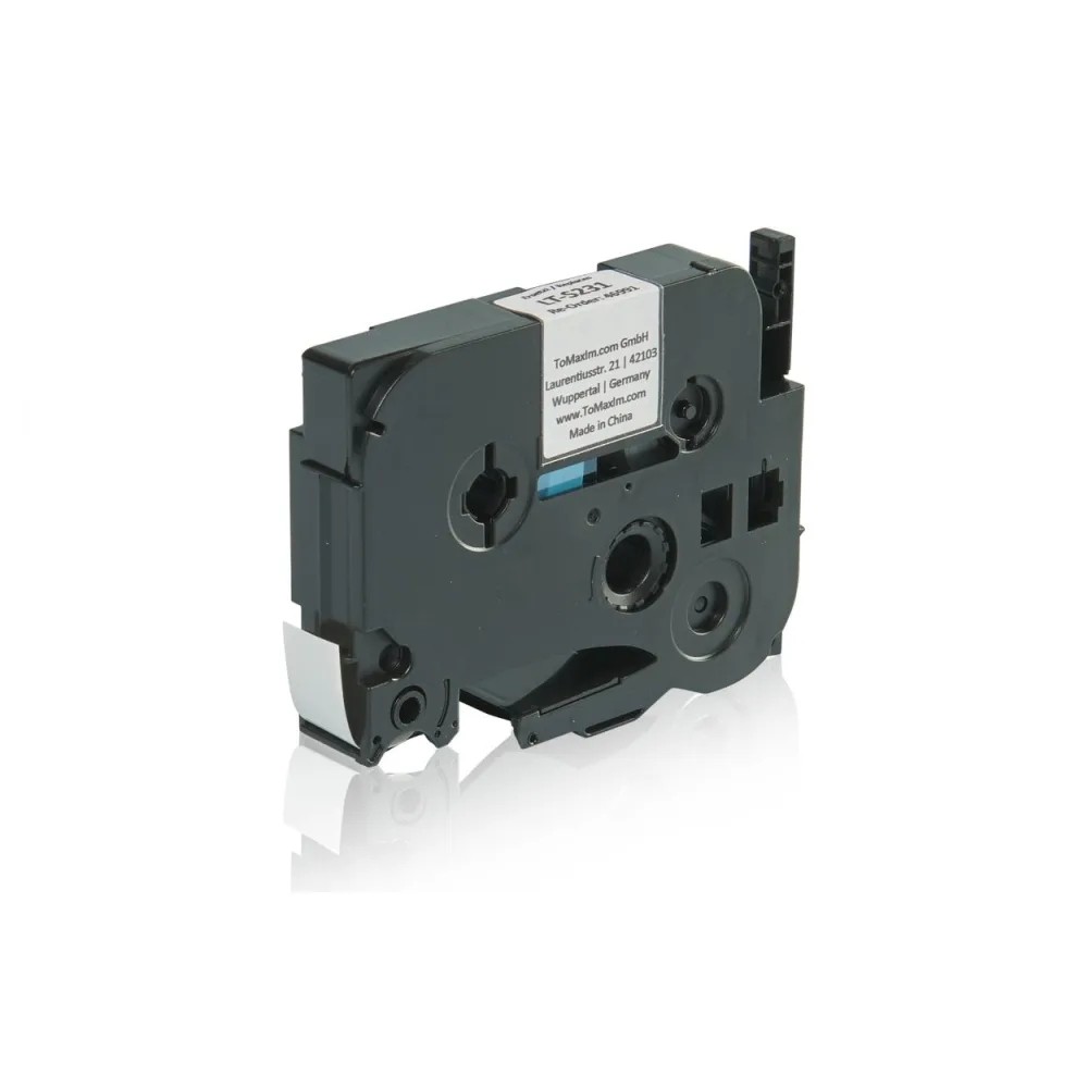 Brother TZES231 P-Touch Farbband schwarz auf weiss extra stark Laminat 12mm 8m Kompatibel
