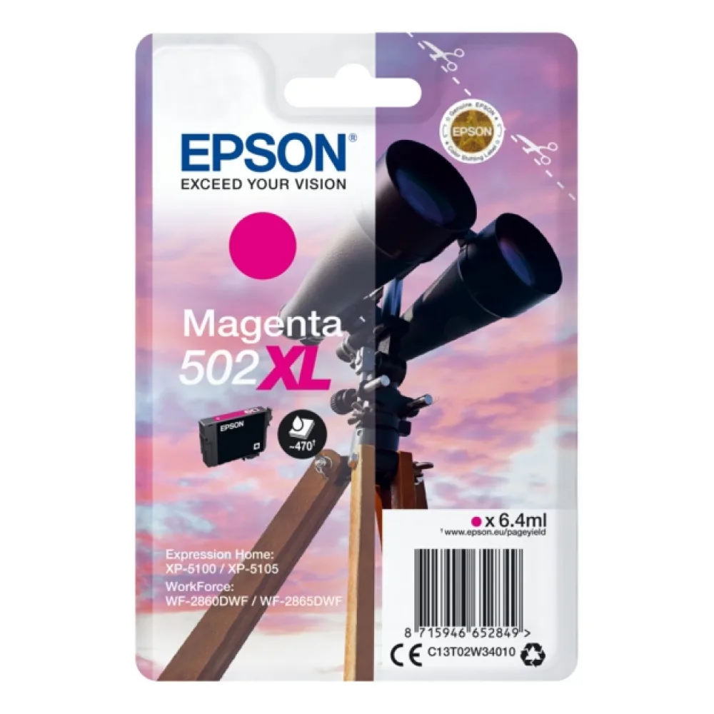 Original Epson C13T02W34010 / 502XL Tintenpatrone magenta