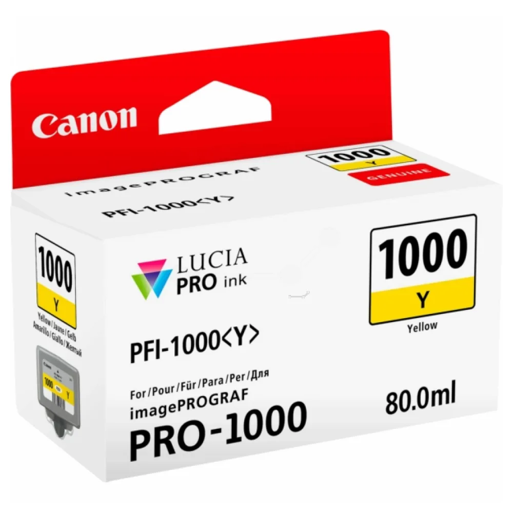 Original Canon 0549C001 / PFI1000Y Tintenpatrone gelb