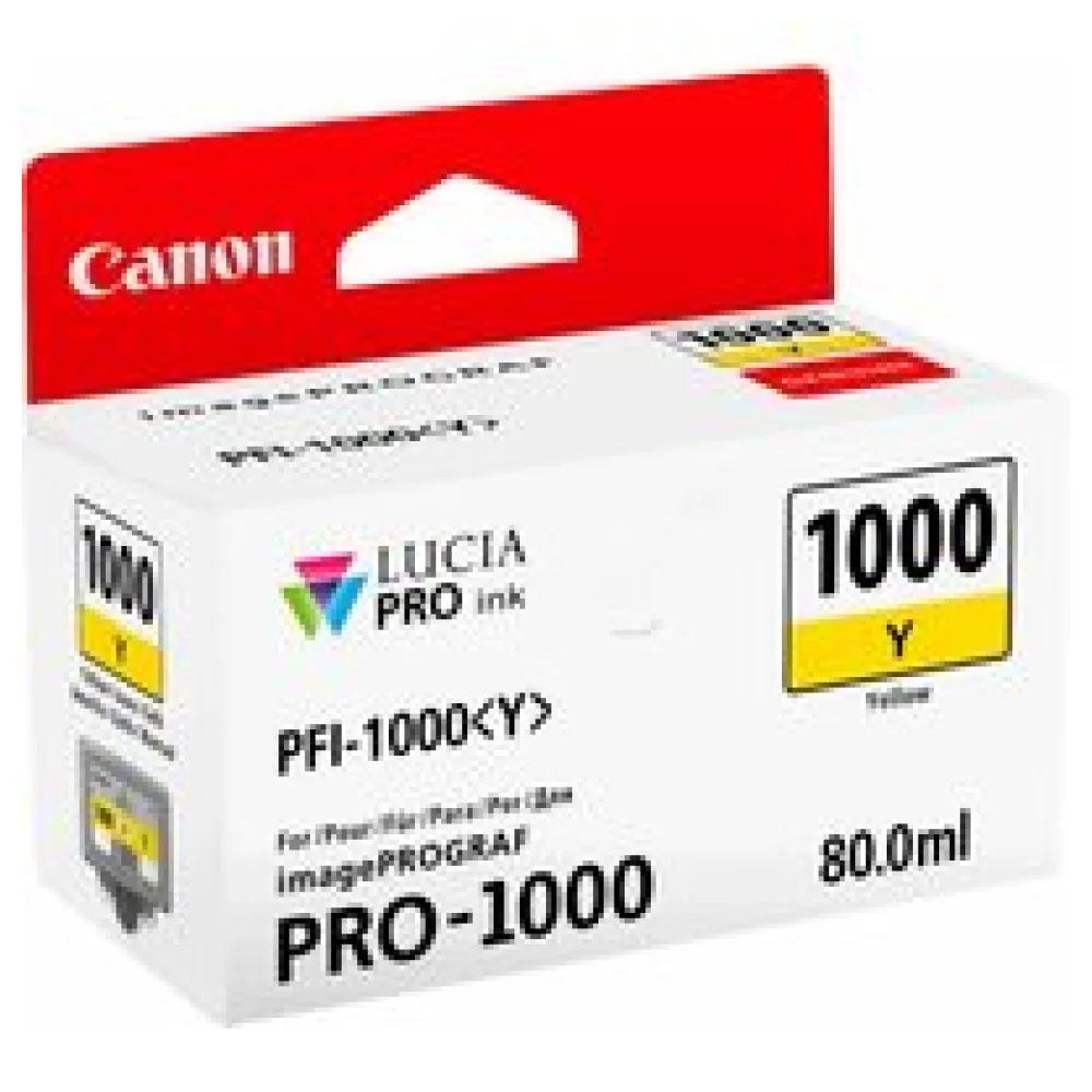 Original Canon 0549C001 / PFI1000Y Tintenpatrone gelb – Bild 2