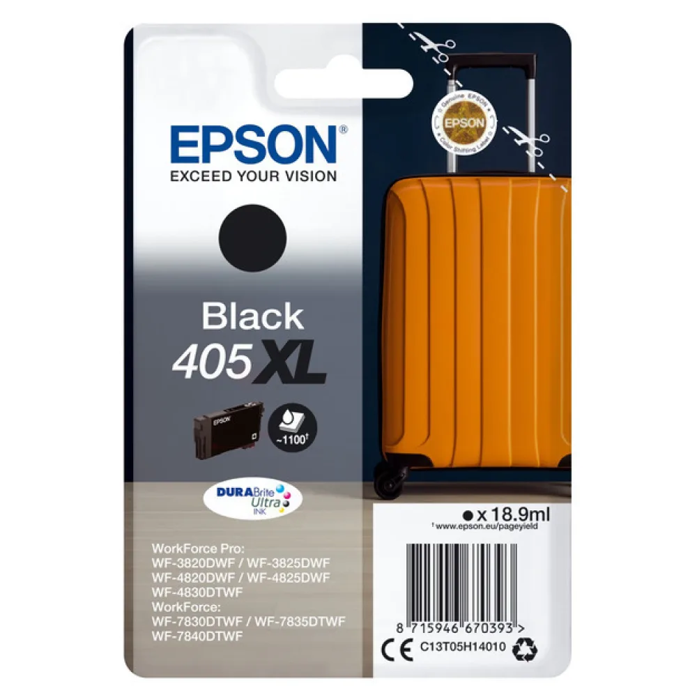Original Epson C13T05H14010 / 405XL Tintenpatrone schwarz