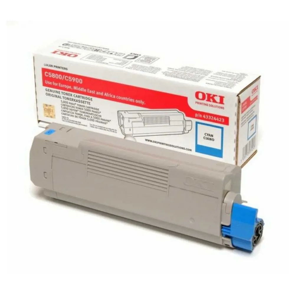 Original OKI 43324423 Toner cyan