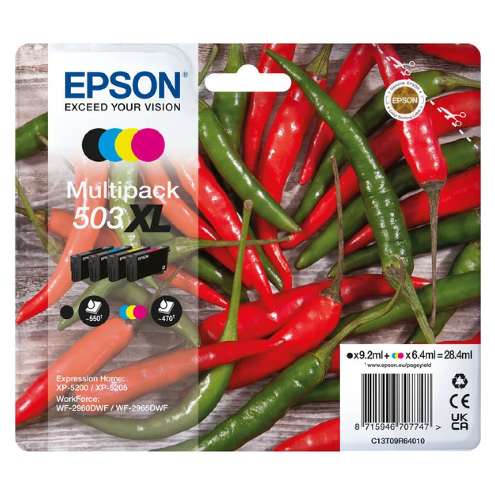 Original Epson C13T09R64010 / 503XL Tintenpatrone Multipack
