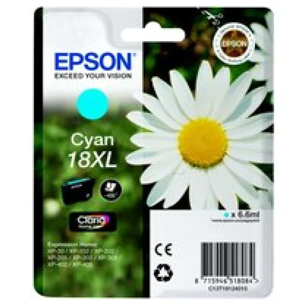 Original Epson C13T18124012 / 18XL Tintenpatrone cyan – Bild 2