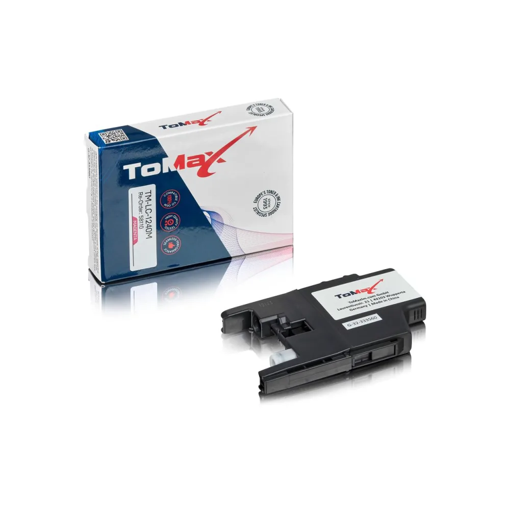 ToMax Premium ersetzt Brother LC-1240M Tintenpatrone Magenta