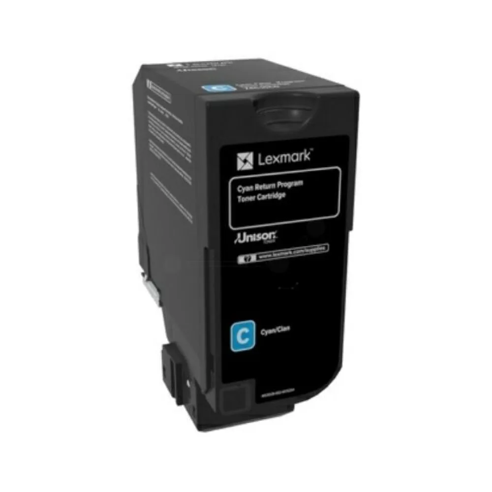 Original Lexmark 74C2HCE Toner cyan