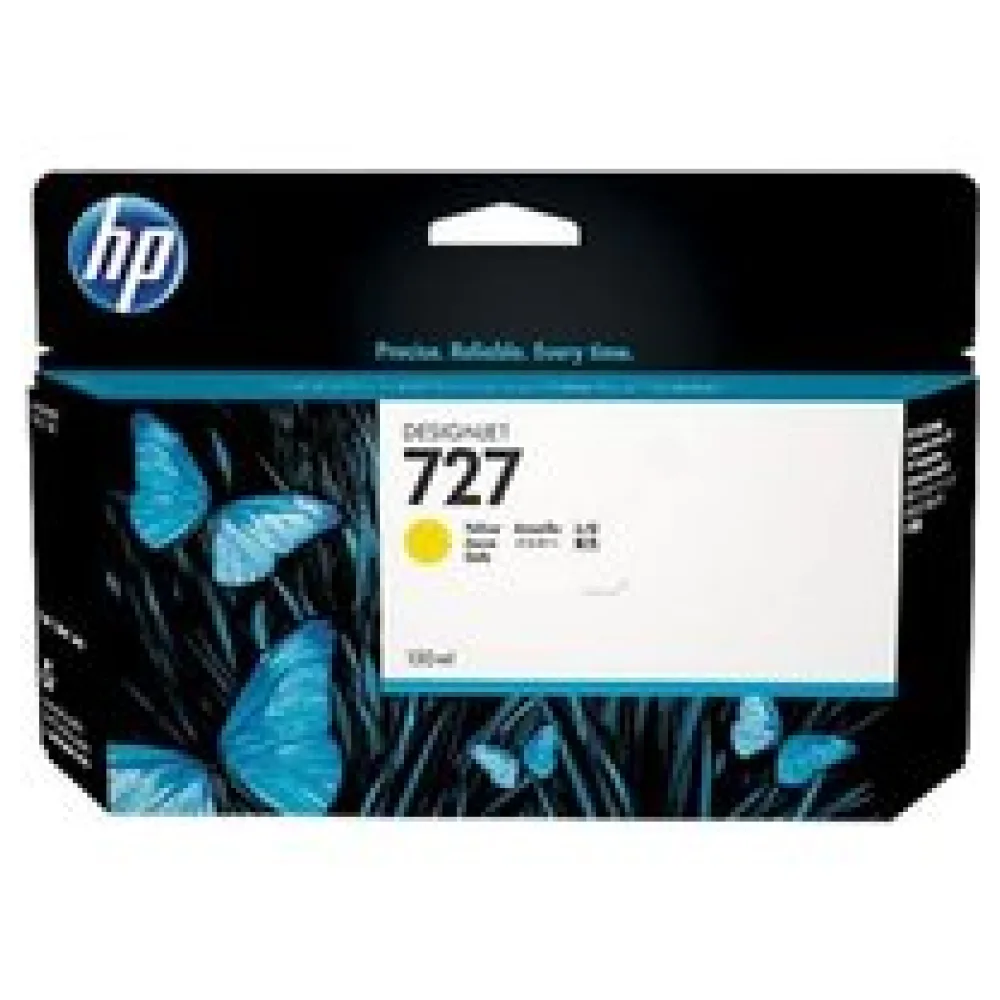 Original HP B3P21A / 727 Tintenpatrone gelb – Bild 2
