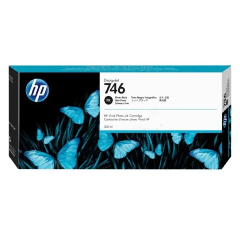 Original HP P2V82A / 746 Tintenpatrone schwarz hell