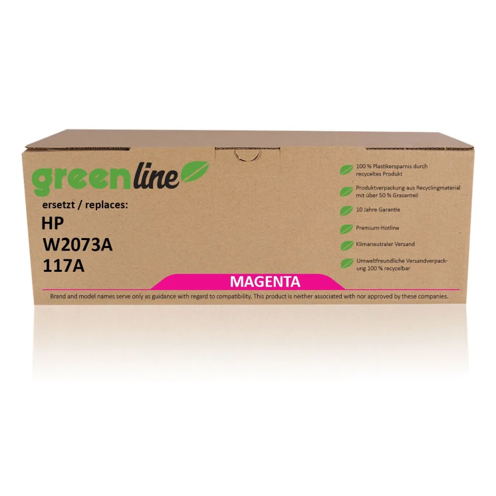 greenline ersetzt HP W2073A / 117A XL Tonerkartusche, magenta