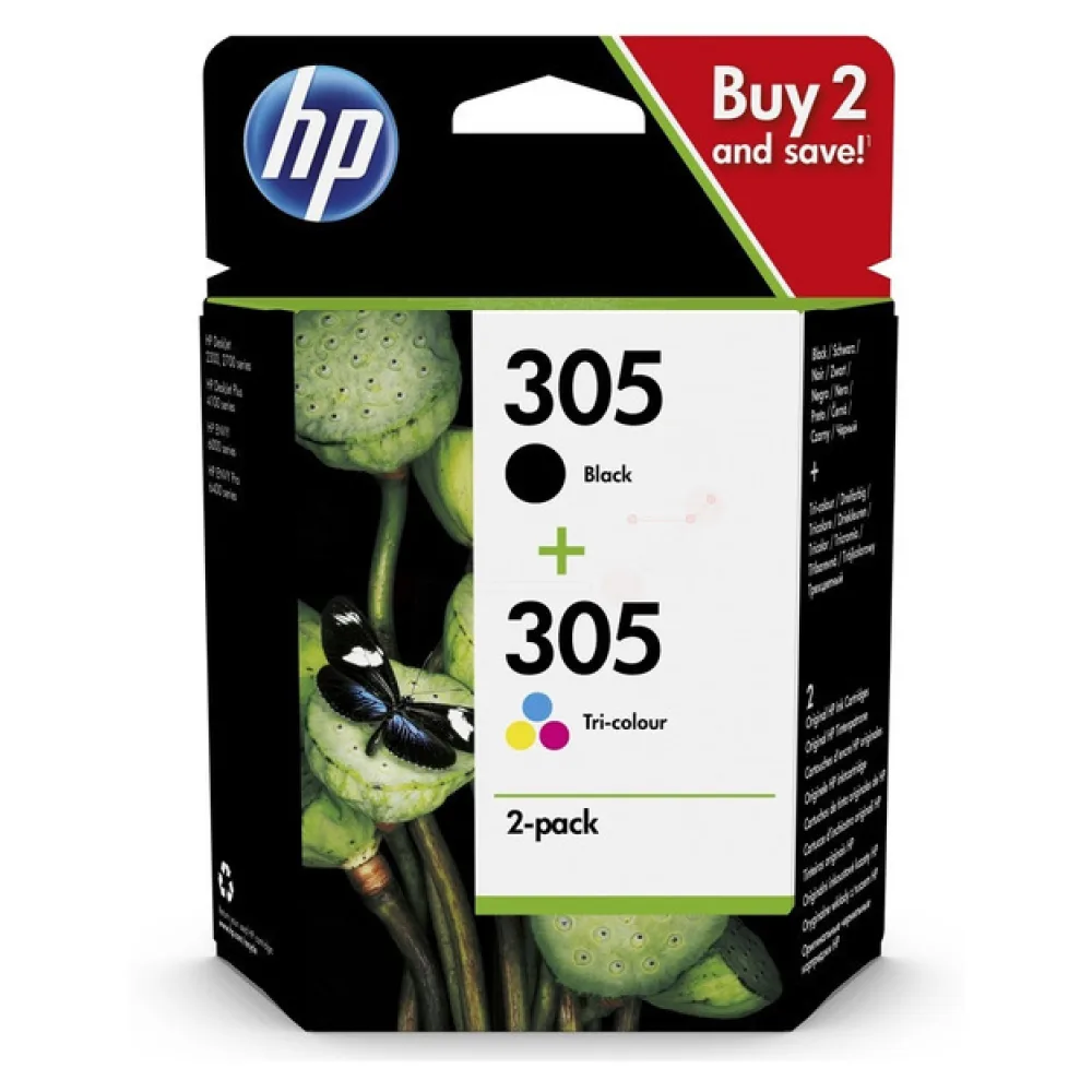Original HP 6ZD17AE / 305 Druckkopfpatrone Multipack