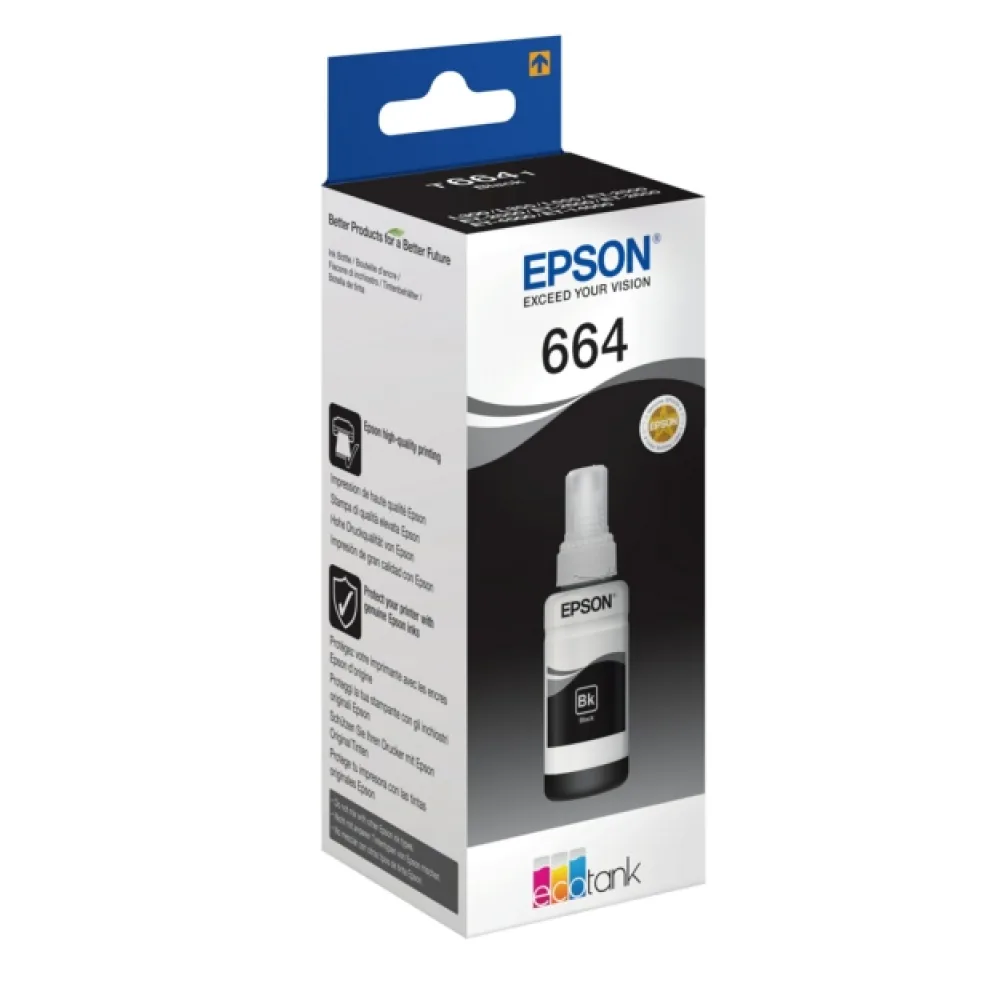 Original Epson C13T664140 / 664 Tintenflasche schwarz