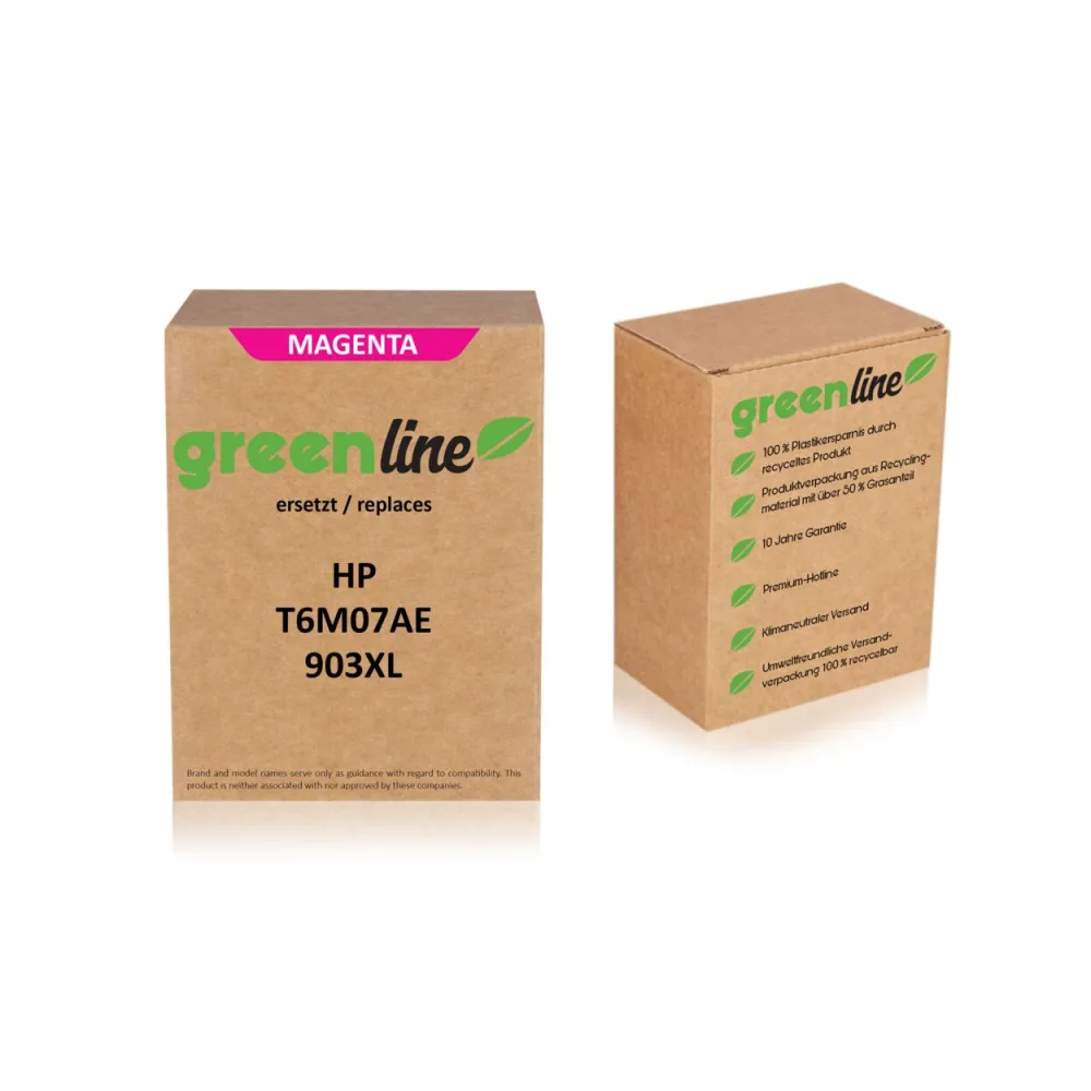 greenline ersetzt HP T6M07AE / 903XL Tintenpatrone, magenta