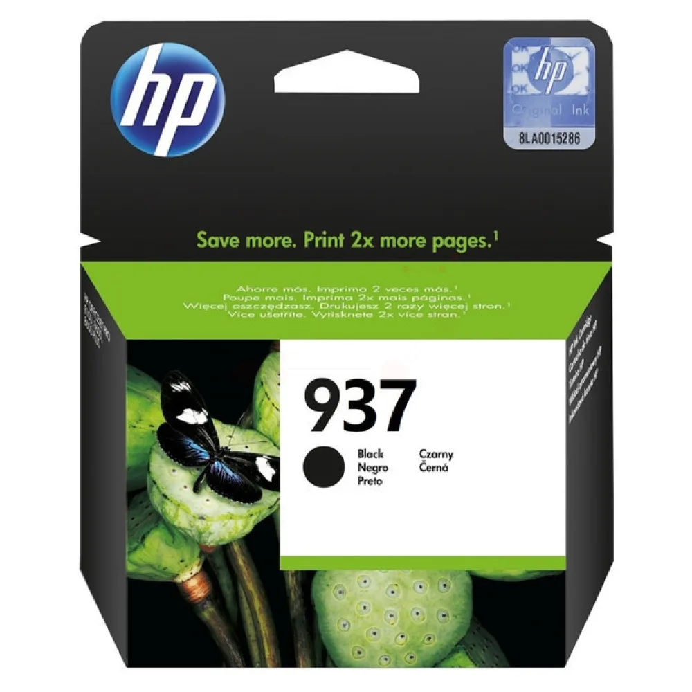 Original HP 4S6W5NE / 937 Druckkopfpatrone schwarz