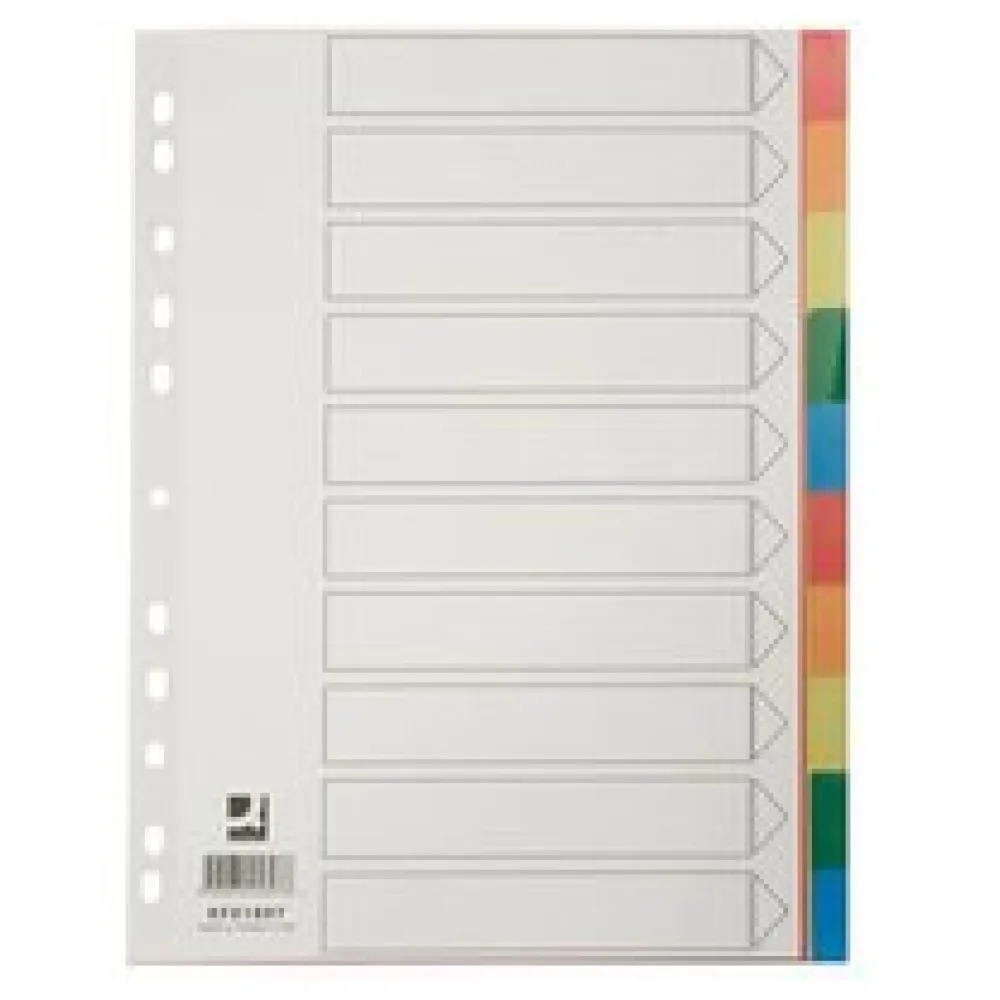 Q-CONNECT Farbregister, A4, 10-teilig, farbig – Bild 2