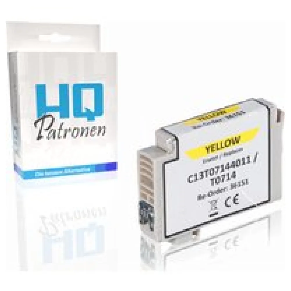 Kompatibel zu Epson C13T07144011 / T0714 Tintenpatrone, gelb – Bild 2