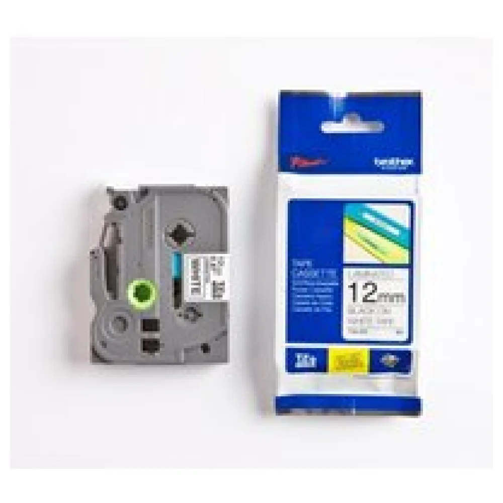 Original Brother TZE231 P-Touch Farbband schwarz auf weiss Laminat 12mm x 8m – Bild 2