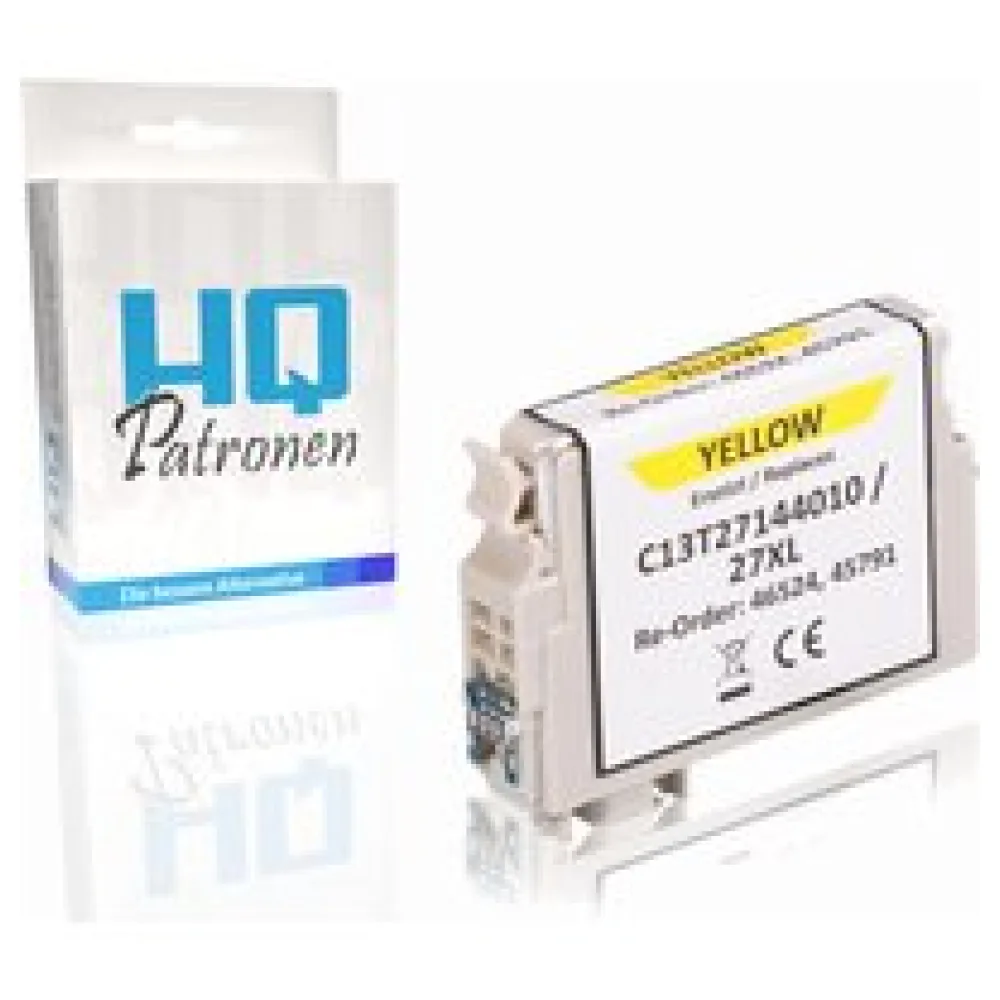 Kompatibel zu Epson C13T27144010 / 27XL Tintenpatrone, gelb – Bild 2