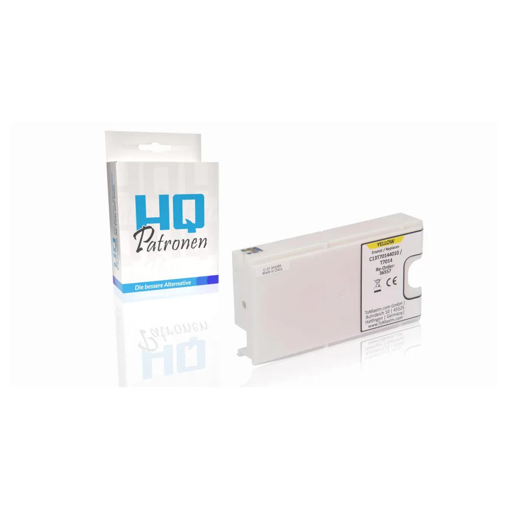 Kompatibel zu Epson C13T70144010 / T7014 Tintenpatrone, gelb