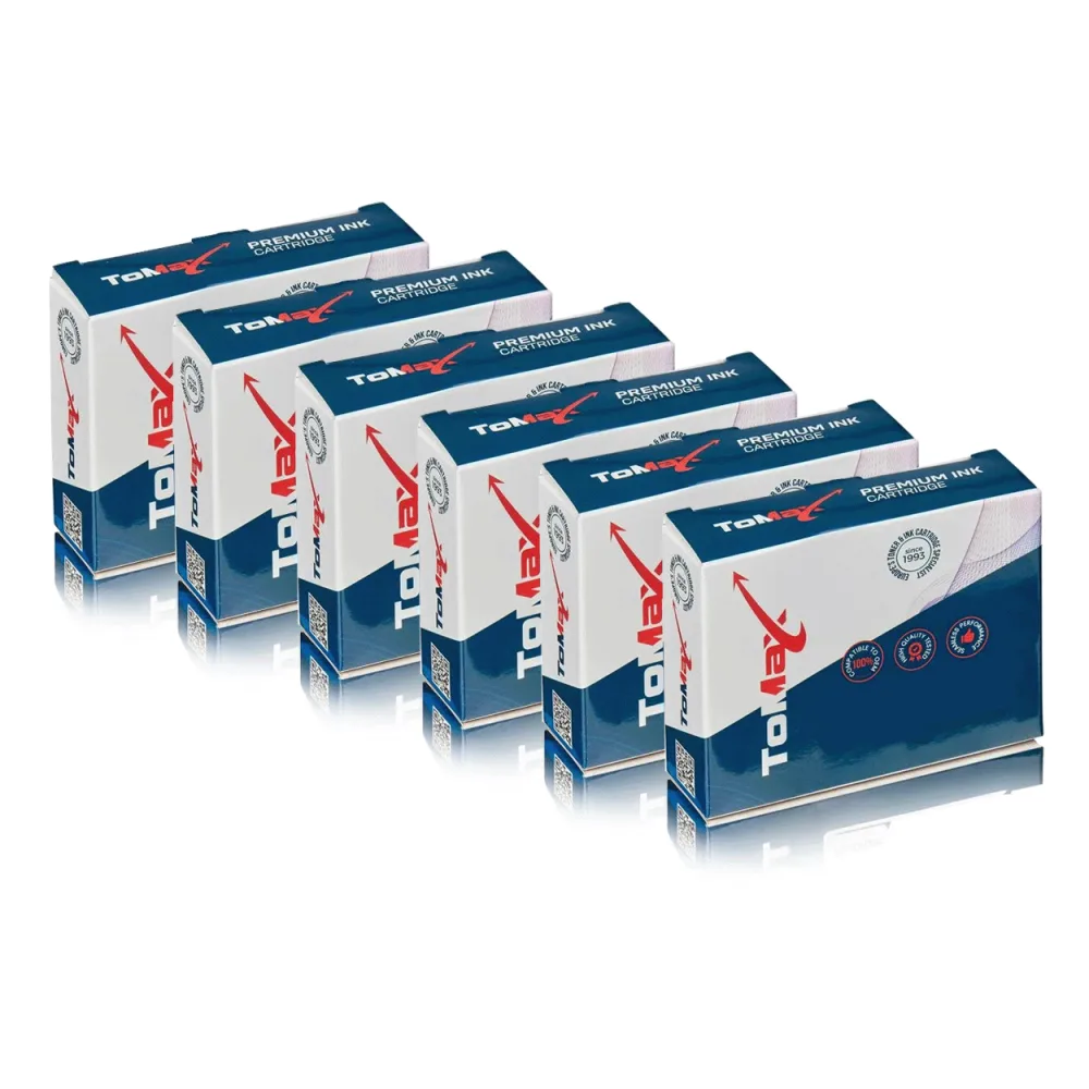 ToMax Multipack ersetzt Epson C13T07A140 / 114 enthält 6 x Tintenflasche