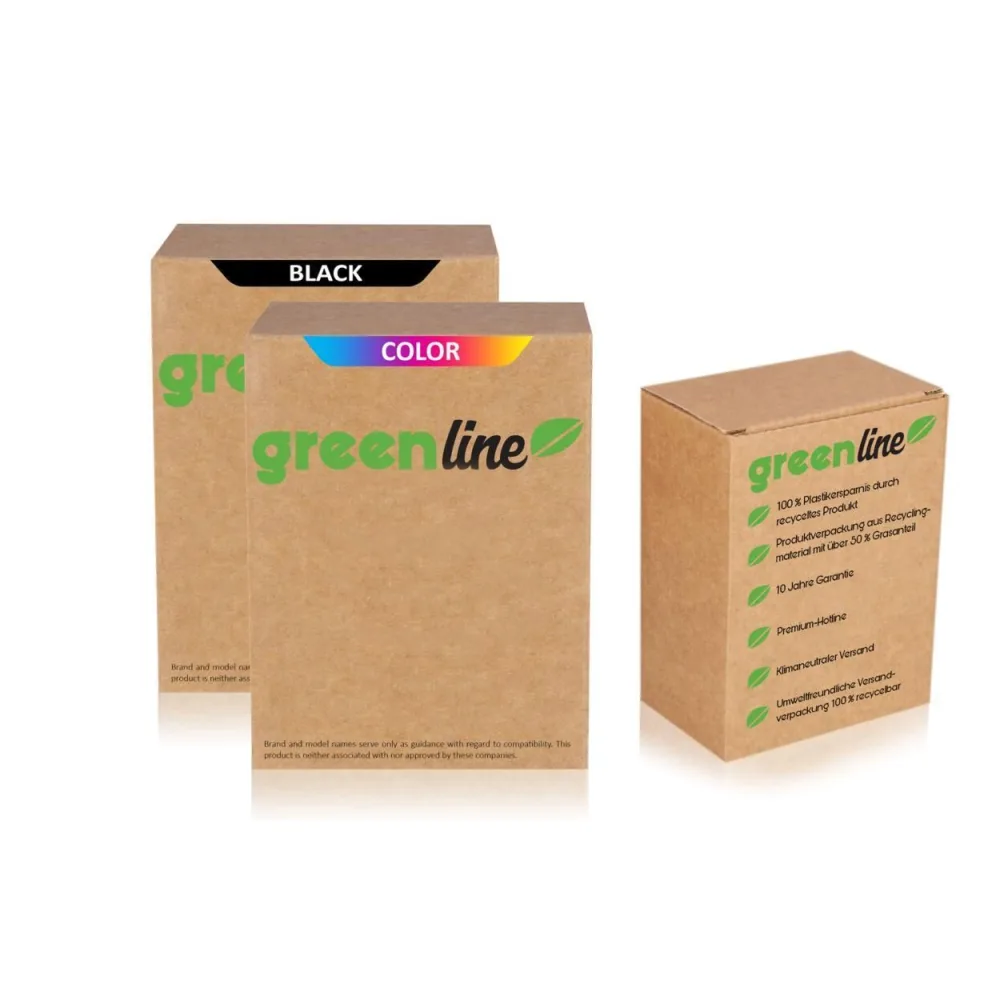 greenline Multipack ersetzt Canon 5222B004 / PG-540XL+CL-541, enthält 2x Druckkopfpatrone