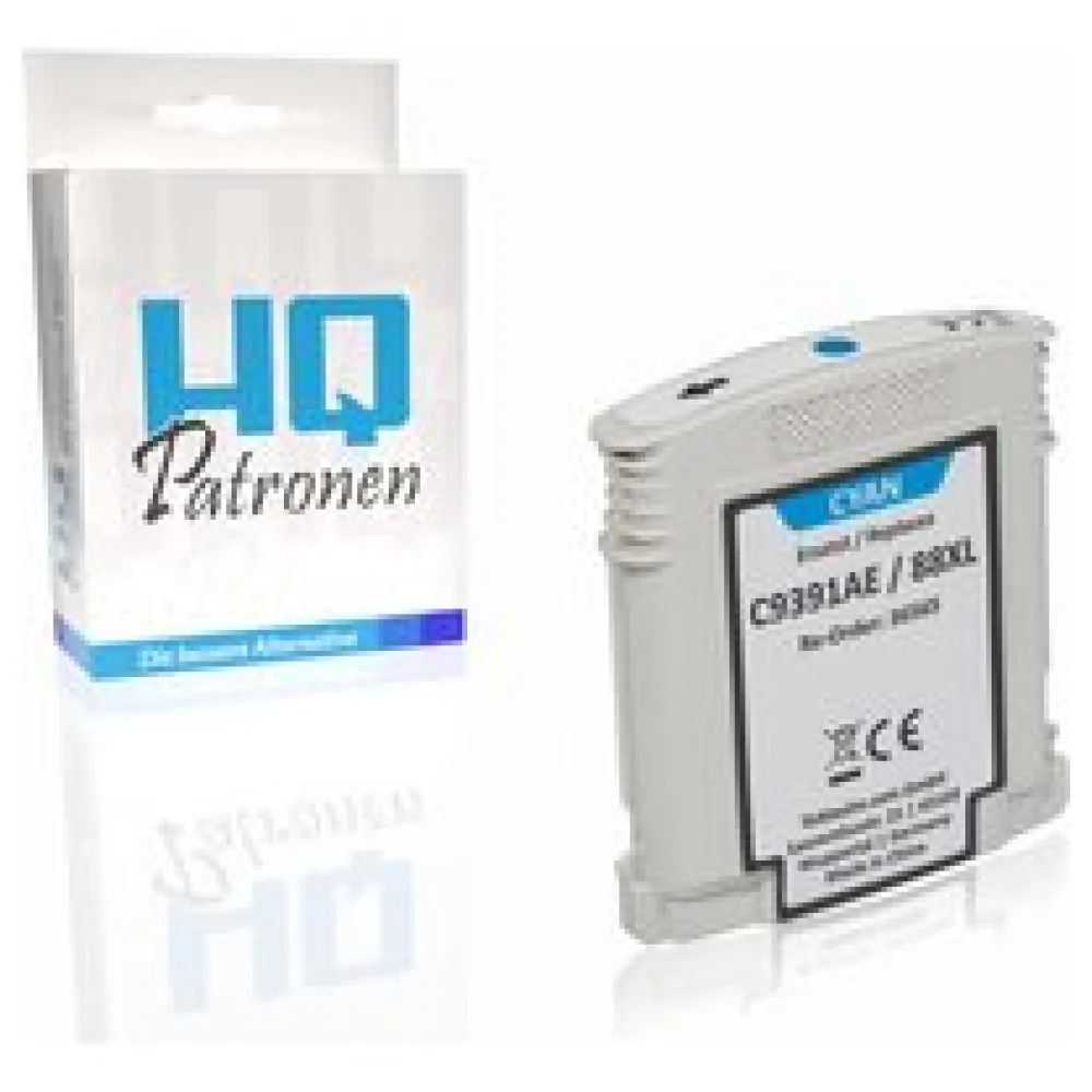 Kompatibel zu HP C9391AE / 88XL Tintenpatrone, cyan – Bild 2