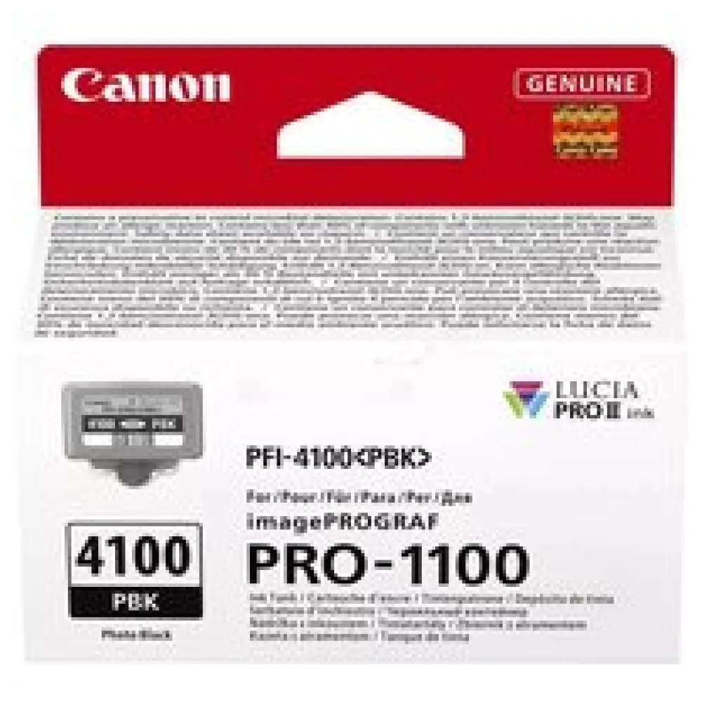 Original Canon 6777C001 / PFI-4100PBK Tintenpatrone schwarz hell – Bild 2