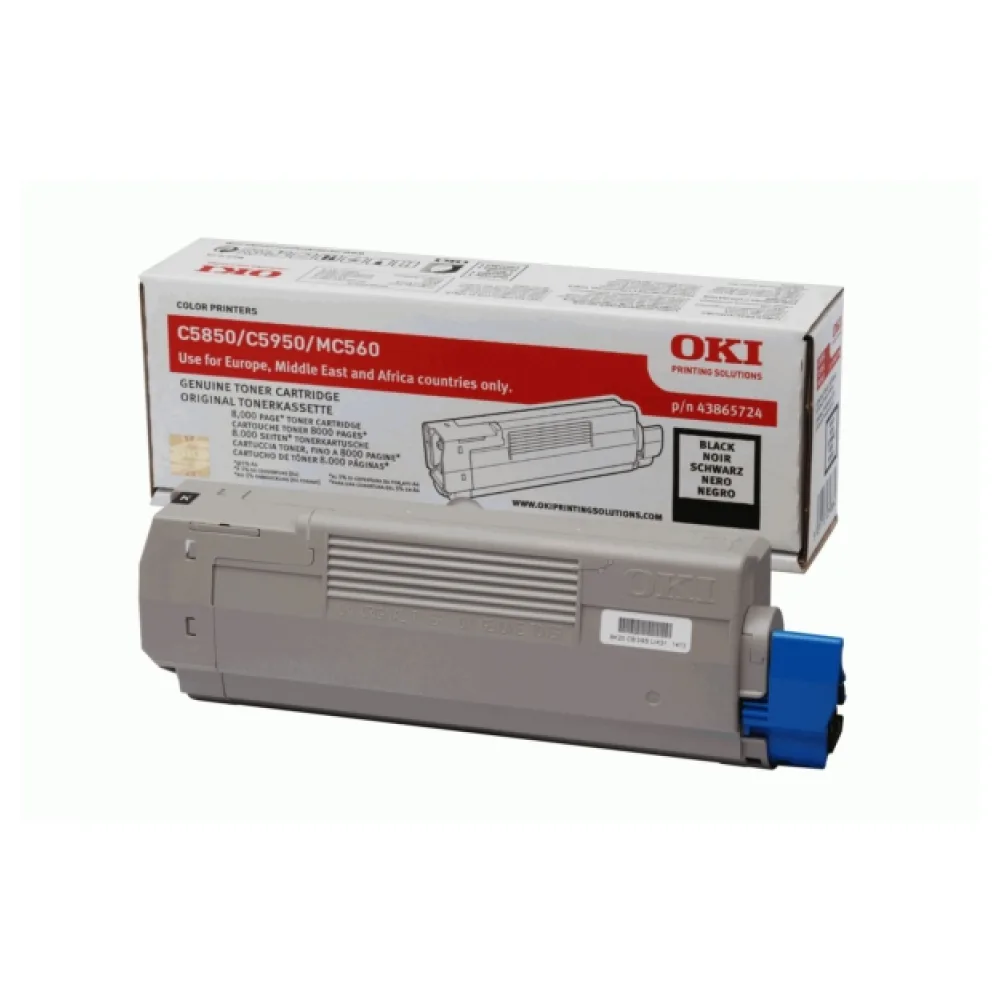 Original OKI 43865724 Toner schwarz